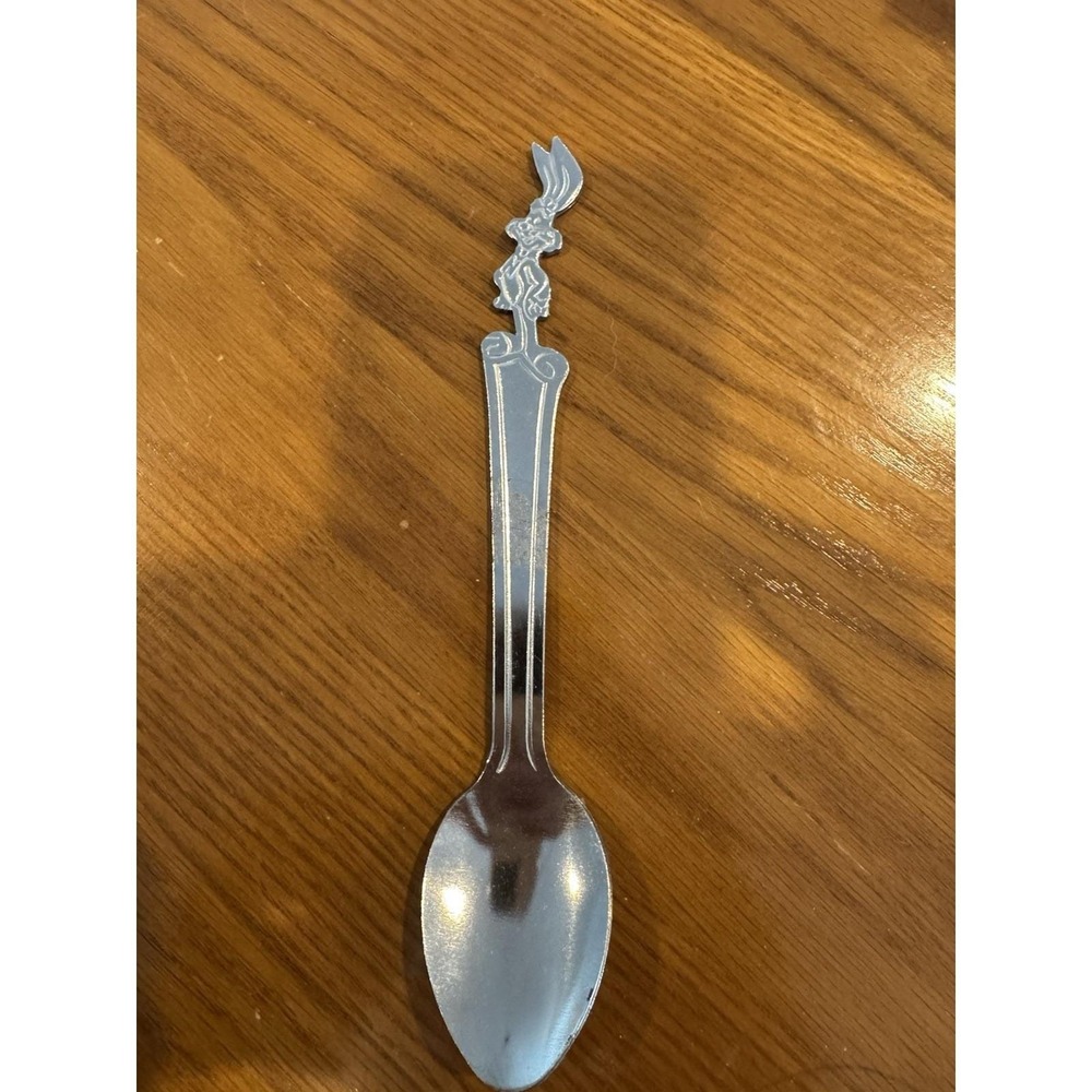 Vintage Nestle Quik Bunny Rabbit Stainless Steel Spoon 7.5" Quick NesQuik